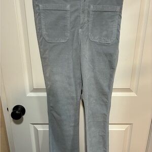 Light Blue/Grey Corduroy Pants - Straight Leg